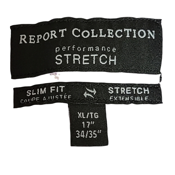 Report Collection Performance stretch pink blue long-sleeved Button-down  shirt - Picture 12 of 16